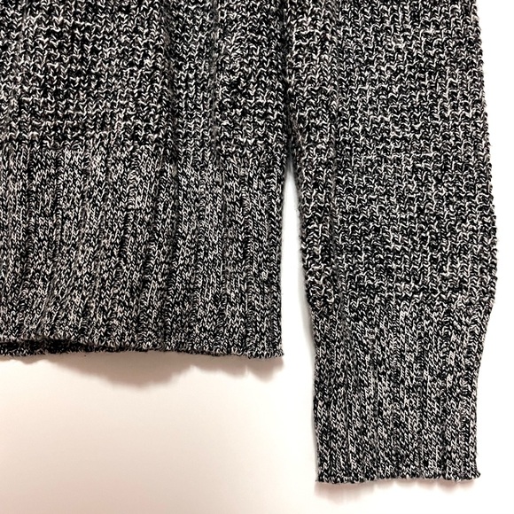 Madewell Eastbrook Turtleneck Sweater Large Cross-Back Merino Wool Blend Grey - Picture 6 of 12